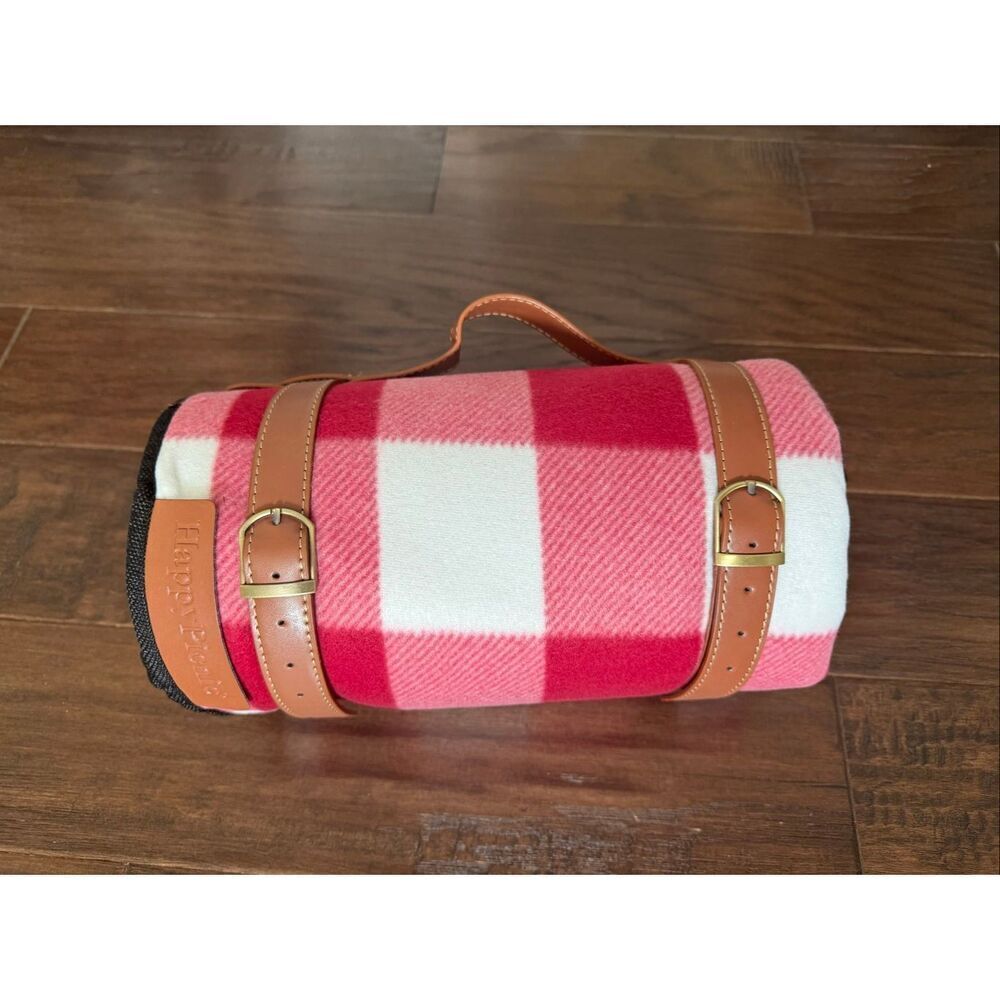 NEW Picnic Blanket with Carrying Strap 79” x 59”